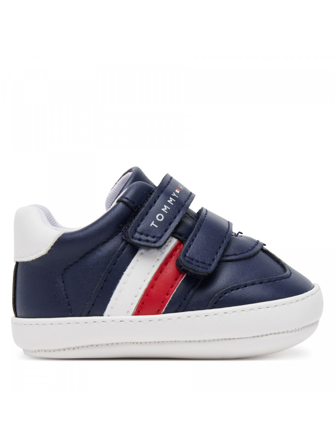 Sneakersy Tommy Hilfiger Stripe Low Cut Velcro T0B9-33831-1433 Tmavomodrá